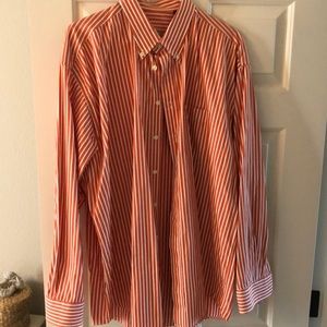 Authentic Burberry striped dress shirt (orange)